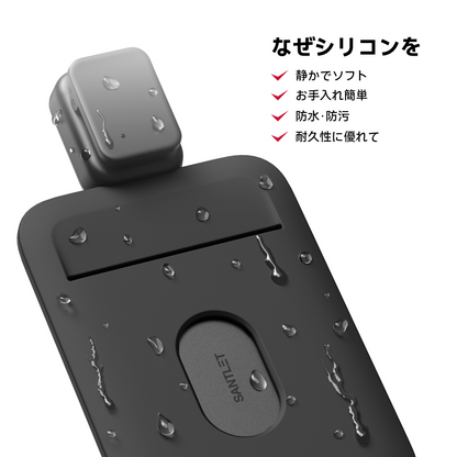 SANTLET クリップ付きIDカードホルダー